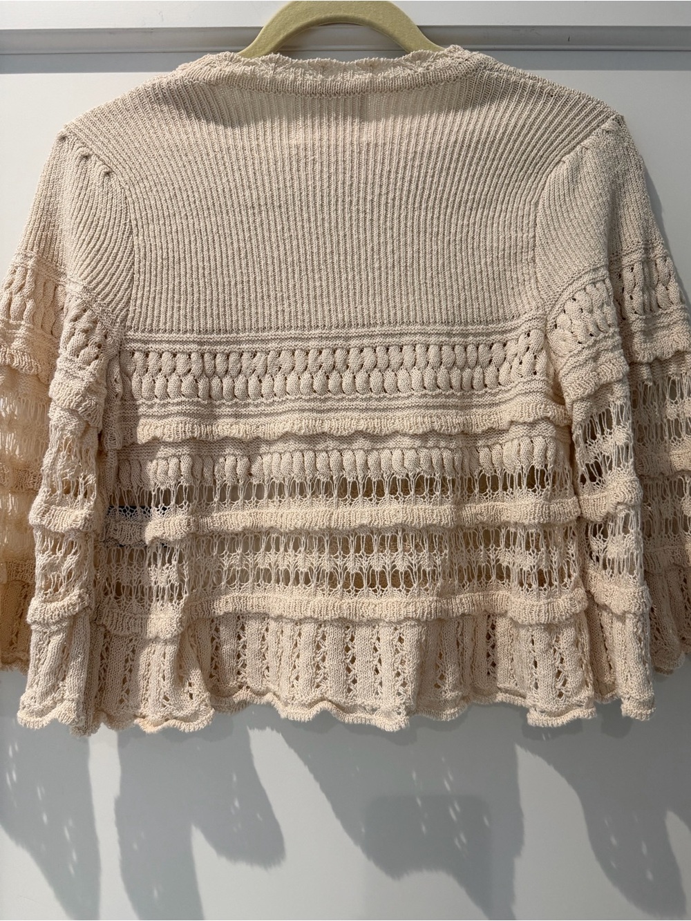 ISABEL MARANT ETOILE Frizy Crochet Knit Cropped Sweater Top- size FR 38/US 4-6 - Picture 8 of 10